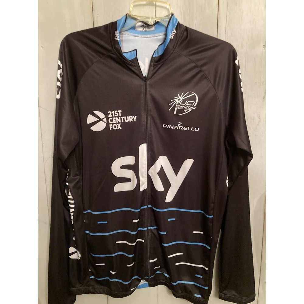 Rapha Team Sky Women's Replica Jersey Size XL Full Zip‎ Black